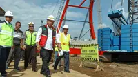 Pemerintah menargetkan Jembatan Kali Kuto bisa dilalui H-2 Lebaran. (Dok Kementerian PUPR)