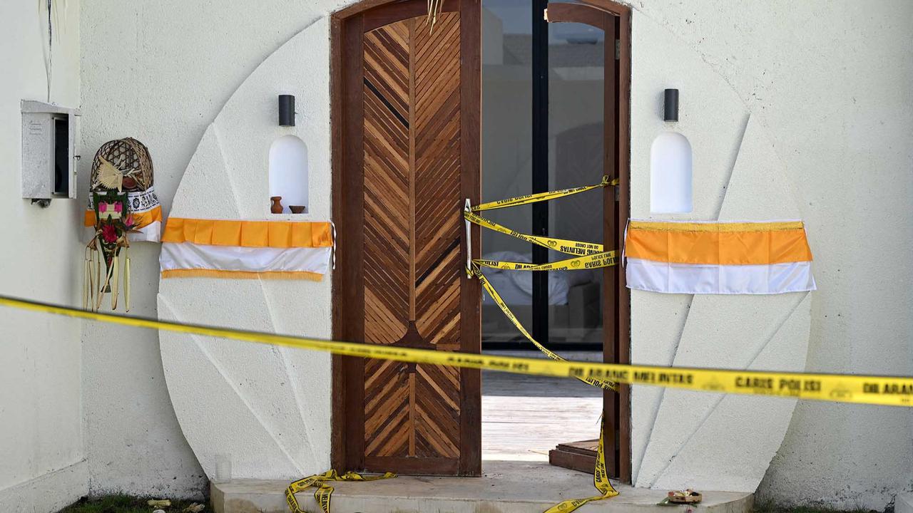 FOTO:  Polisi Olah TKP Villa di Badung Bali Lokasi Penembakan 2 WNA Australia