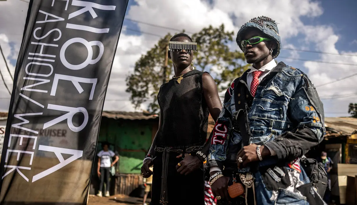 Ajang tersebut sebagai cara untuk mengubah narasi tentang pemukiman informal terbesar di Nairobi. (LUIS TATO/AFP)
