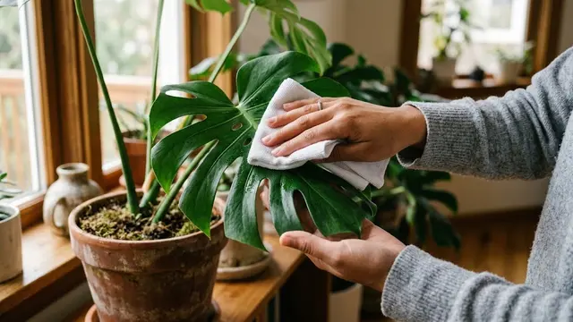Bersihkan Daun Secara Berkala