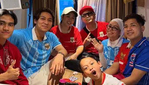 Lesti Kejora dan Rizky Billar Nonton Timnas Indonesia vs Thailand, Akui Tegang Banget