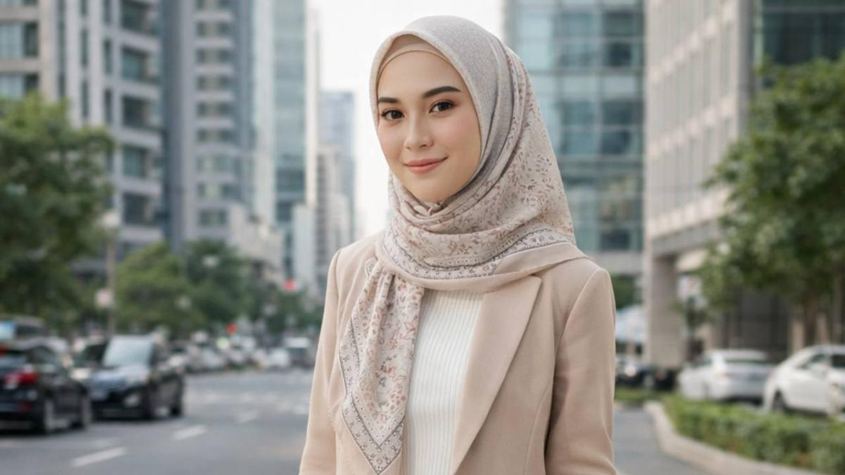 Inspirasi Hijab Motif Favorit Gen Z agar Look Bukber Ramadan Makin Chic