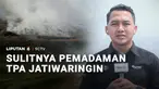 Update terkini  di TPA Jatiwaringin, kita ke Ramaditya Domas. Apa yang membuat api sulit dipadamkan?