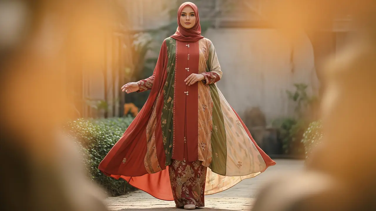 Gamis Warna Earthtone