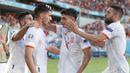 Spanyol lolos ke babak 16 Besar Euro 2020 (Euro 2021) sebagai runner-up usai menang telak 5-0 atas Slovakia dalam laga pamungkas Grup E di La Cartuja Stadium, Sevilla (23/6/2021) malam WIB. Juara grup direbut Swedia, sementara Slovakia harus tersingkir. (Foto: AP/Pool/Jose Manuel Vidal)