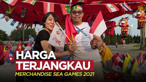 VIDEO: Merchandise Bernuansa Indonesia di SEA Games 2021 Dijual dengan Harga Terjangkau