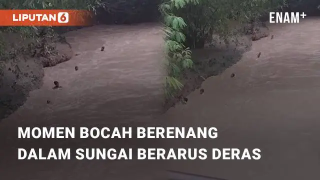Beredar video viral terkait sekelompok bocah berenang di sungai berarus deras! Diketahui, para bocah itu berenang di sebuah sungai dalam wilayah Boyolali, Jawa Tengah
