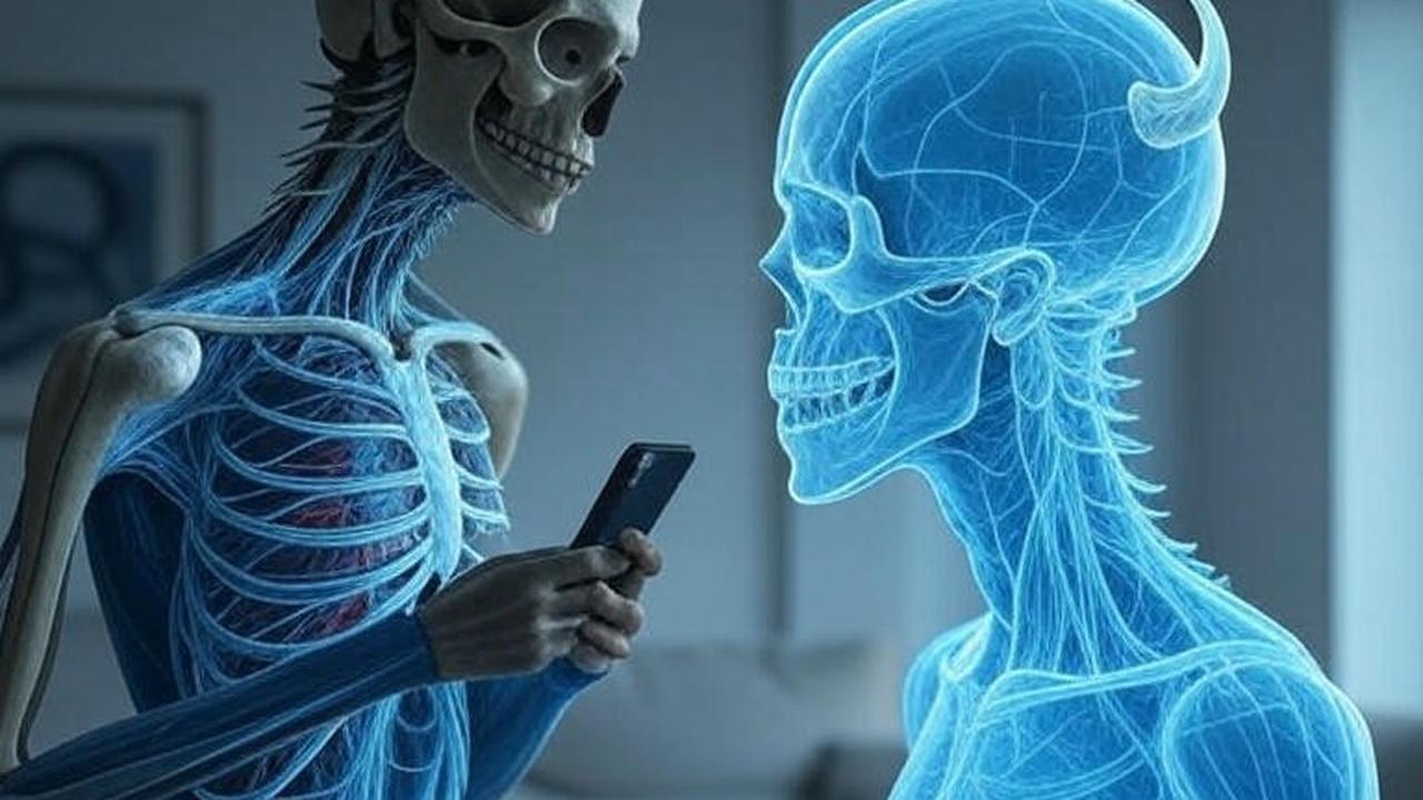 Ilustrasi Munculnya Tanduk Akibat Smartphone