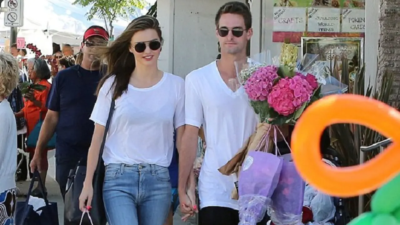 Evan Spiegel dan Miranda Kerr