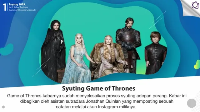 [Bintang] Tayang 2019, Ini 5 Kabar Terbaru Game of Thrones Season 8