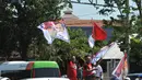 Konvoi simpatisan pasangan capres saat kampanye Pilpres 2014 (Liputan6.com/Herman Zakharia)