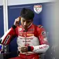 Pembalap Indoensia, Mario Suryo Aji saat tampil pada kualifikasi Moto3 FIM CEV 2019 di Ricardo Tormo, Valencia, (Sabtu 9 November 2019) (Astra Honda Racing Team)