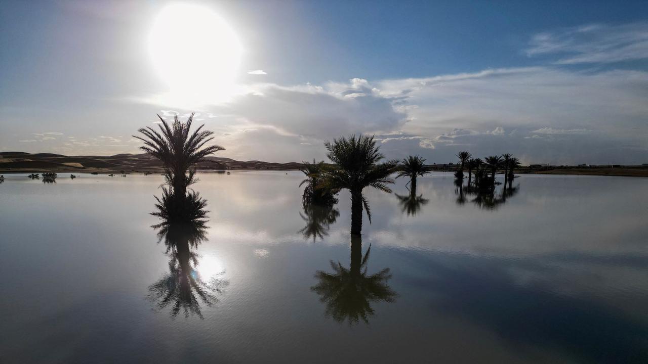 Penampakan Gurun Sahara Dilanda Banjir Langka