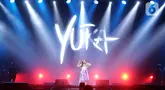Penyanyi dan musisi Yura Yunita menjadi satu penampil dalam gelaran festival musik Pestapora 2023 hari pertama di Gambir Expo dan Hall D2 JIEXPO Kemayoran, Jakarta, Jumat (22/9/2023). (Fimela.com/Bambang E Ros)