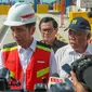 Presiden Jokowi saat peresmian Jalan Tol Ngawi - Wilangan, Kamis (29/3).