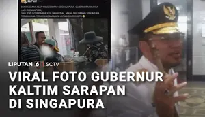 Foto Gubernur Kaltim Sarapan di Singapura Disorot