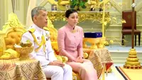 Raja Thailand Vajiralongkorn dan Ratu Suthida (Sumber: Reuters)
