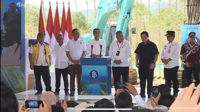 Jokowi Groundbreaking BI di IKN Nusantara