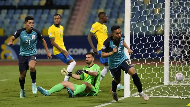 Foto Copa America: Duel Imbang, Brasil dan Ekuador Sama-sama Melaju ke Babak 16 Besar Copa America 2021