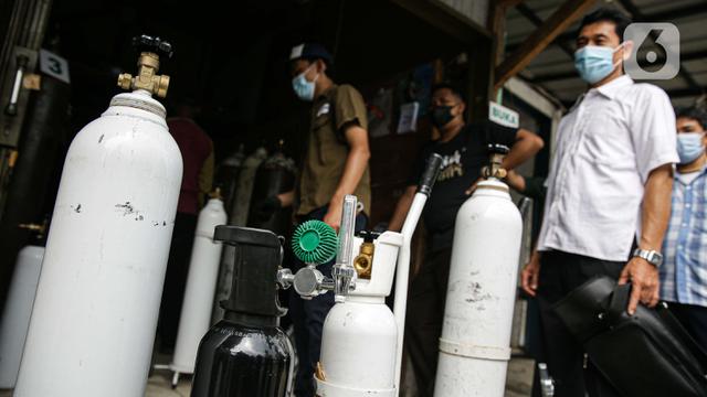 Imbas kasus COVID-19 Melonjak, Permintaan Pengisian Tabung Oksigen Meningkat