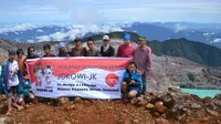 Pecinta Alam Deklarasikan Dukung Jokowi-JK di Gunung Dempo