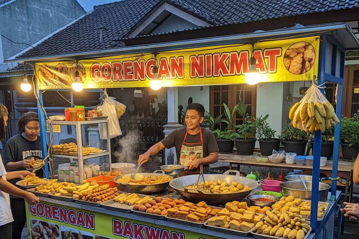 Ilustrasi Jualan Gorengan