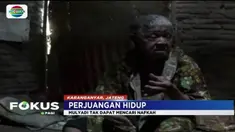 Dalam kondisi serba terbatas, pasangan lansia asal Karanganyar ini menggantungkan hidup mereka dengan berjualan daun pisang.
