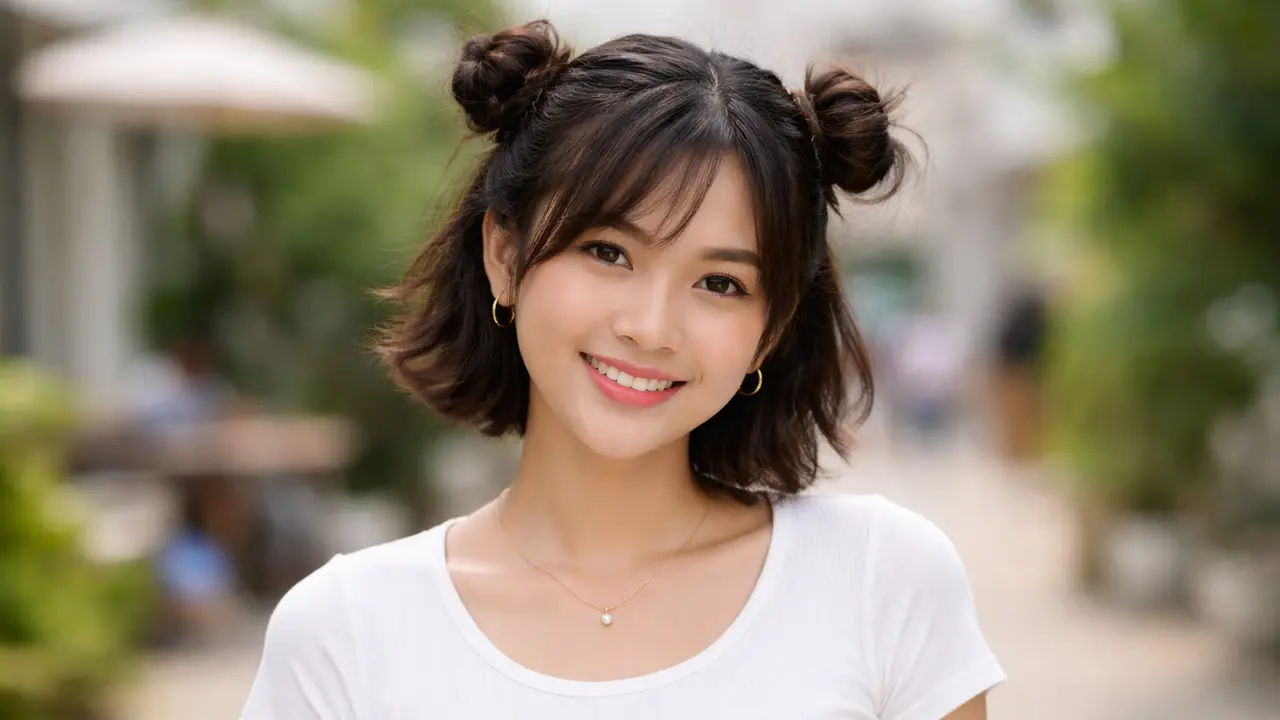 Model Rambut Pendek Wanita Diikat (Foto: ChatGPT)