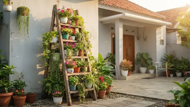 Ide Kebun Vertikal dari Barang Bekas