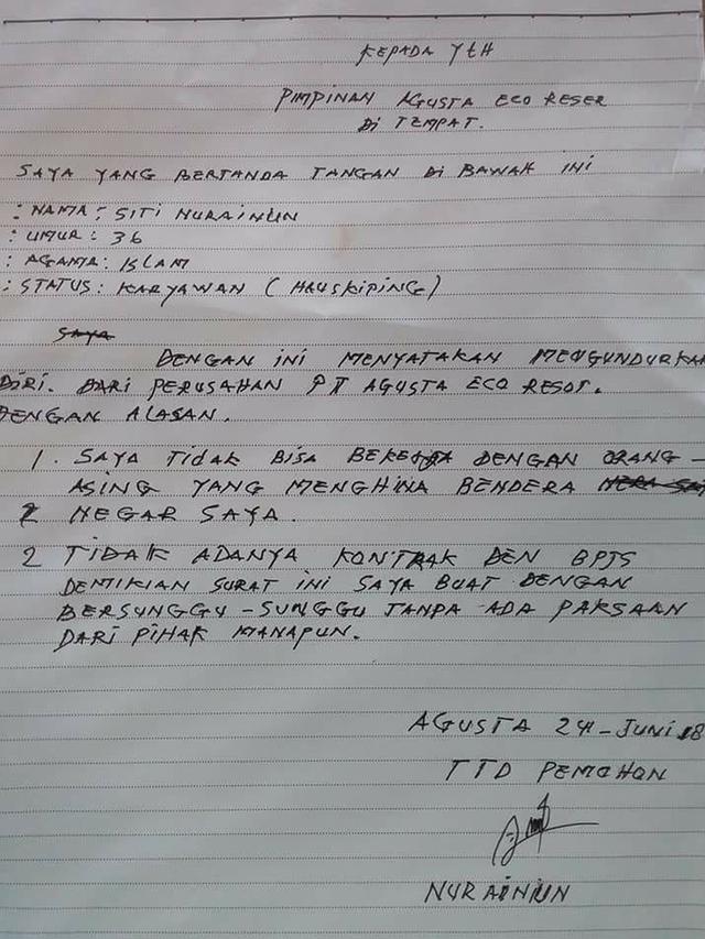 Viral, Karyawan Resign karena Bos Bule Tolak Kibarkan Merah Putih