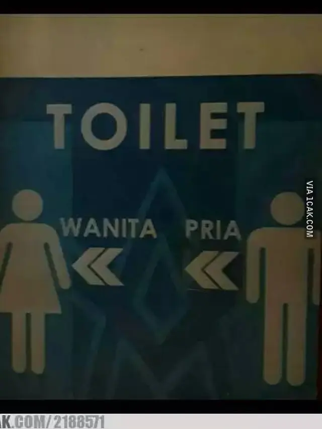 8 Potret Tanda Penunjuk Ke Toilet Ini Malah Bikin Bingung