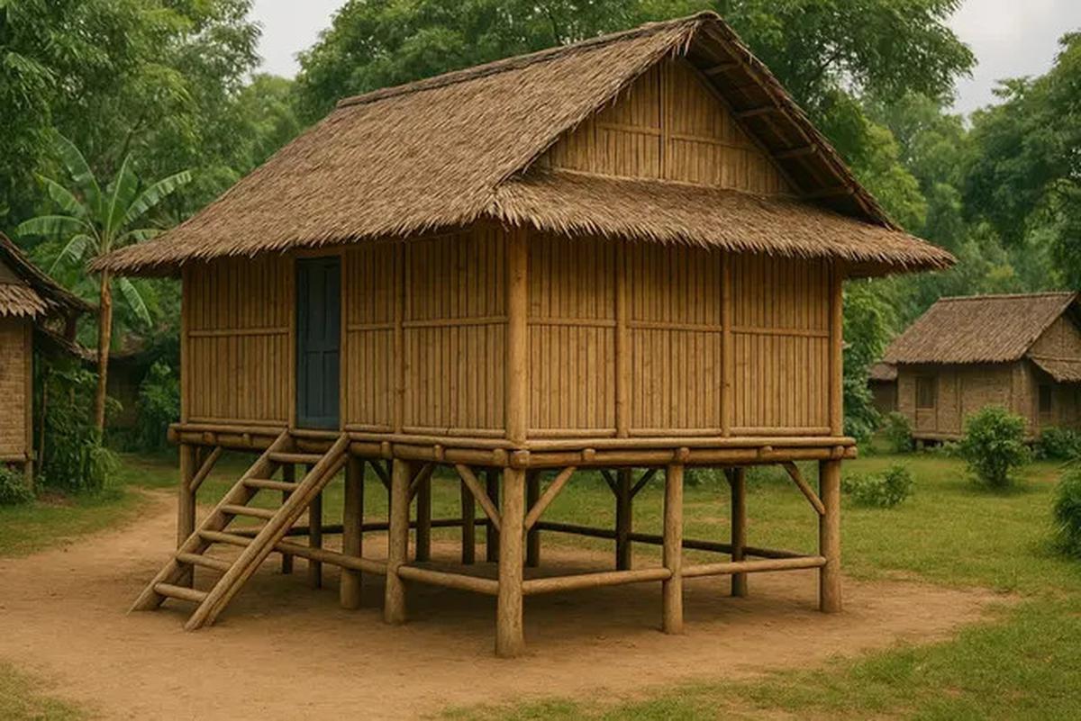9 Inspirasi Desain Rumah Panggung Klasik Berdinding Anyaman Bambu dengan Sentuhan Islami, Bikin Betah dan Nyaman