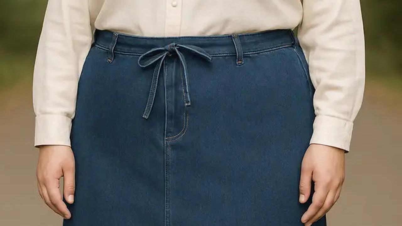 7 Pilihan Rok Jeans untuk Orang Gemuk Berhijab
