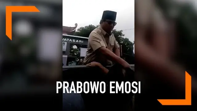 VIDEO: Viral, Prabowo Marahi Pria Berbatik di Cianjur