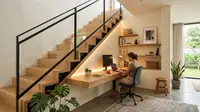 8 Desain Tangga Rumah Minimalis, Maksimalkan Area untuk Ruang Kerja Fungsional dan Nyaman