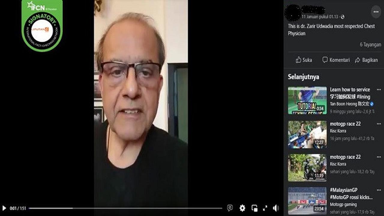 Gambar Tangkapan Layar Klaim Menghirup Jahe Bubuk Bisa Membunuh Virus Corona COVID-19 (sumber: Facebook).