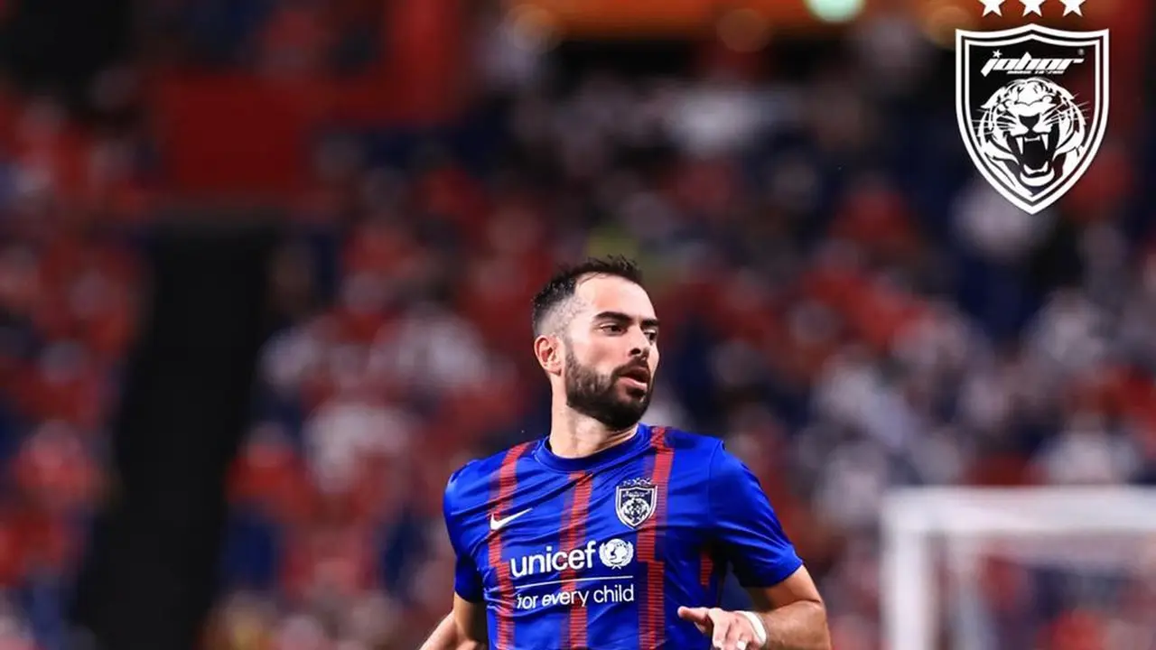 Debut Jordi Amat bersama Johor Darul Ta'zim (JDT) di Liga Champions Asia.
