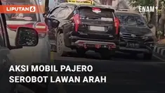 Beredar video terkait mobil Pajero yang lawan arah, Sabtu (7/10/2023). Kejadian tersebut berada di sekitar lampu mereah Candi Prambanan arah Solo