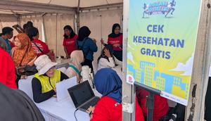 Cek Kesehatan Gratis di ASEAN Car Free Day, Jakarta (14/9/2025). Foto: Liputan6.com/Ade Nasihudin.
