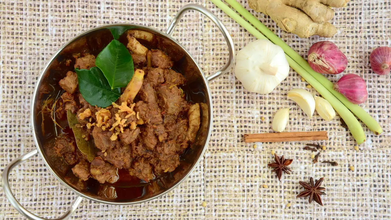 rendang daging kentang