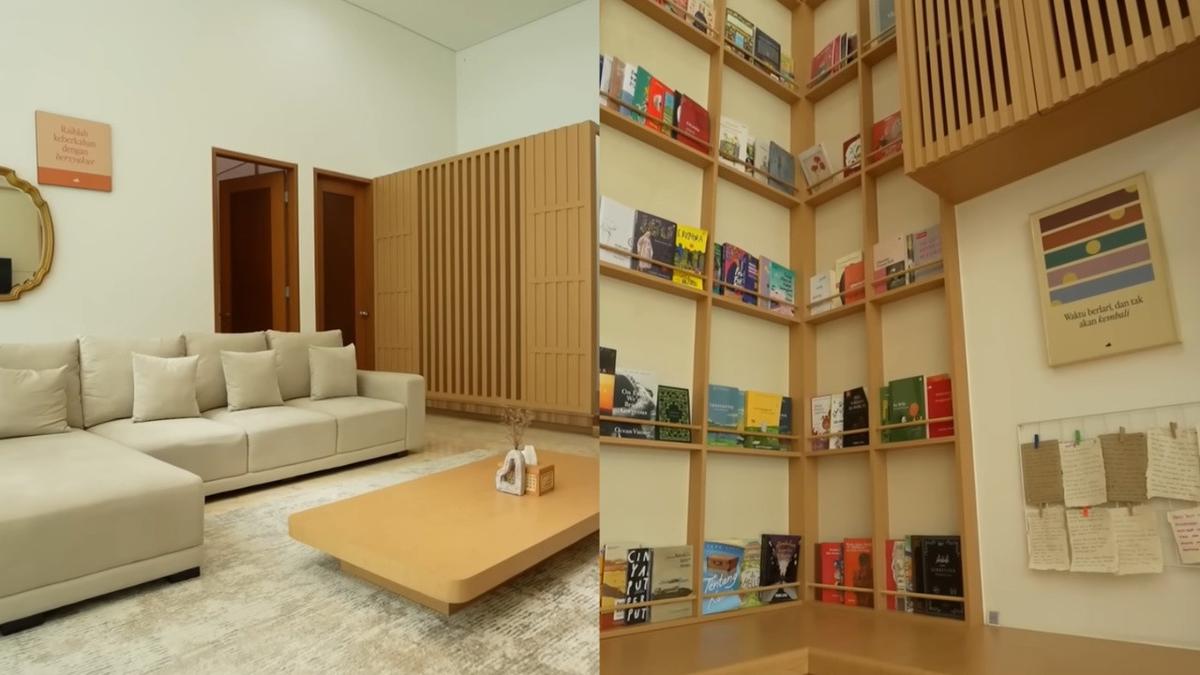 6 Potret Ruang Tamu Rumah Baru Natasha Rizky, Bergaya Japandi Cocok untuk Rumah Minimalis