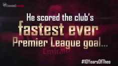 Theo Walcott memperingati 1 dekade atau 10 tahun kariernya bermain bersama Arsenal. 