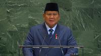 Presiden Indonesia Prabowo Subianto pada Selasa (23/9/2025) menyampaikan pidatonya di Sidang Umum PBB&nbsp;(Dok. United Nations).