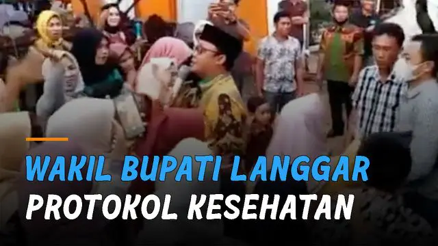 Wakil Bupati tersebut mendapatkan sanksi kerja sosial membersihkan fasilitas umum.