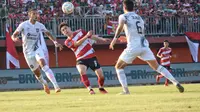 Pertandingan antara Madura United kontra Borneo FC pada lanjutan BRI Liga 1 2023/2024 di Gelora Madura Ratu Pamellingan, Pamekasan, Minggu (01/10/2023) sore WIB. (Dokumentasi Madura United)