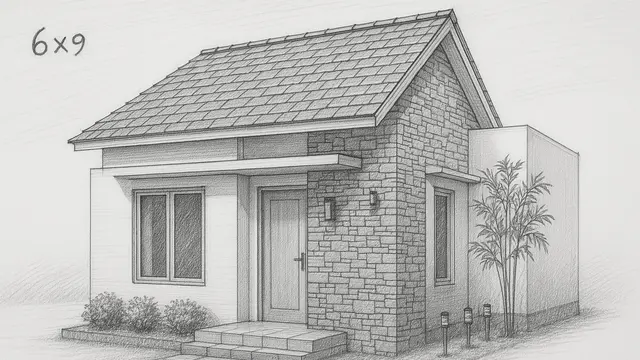 5 Sketsa Gambar Rumah Minimalis Ukuran 6x9, Bisa Jadi Inspirasi