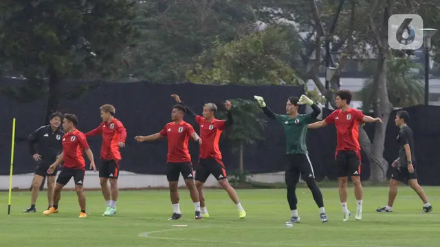 Meski Belum Lengkap, Timnas Jepang Tetap Gelar Latihan Terbuka di Lapangan A GBK
