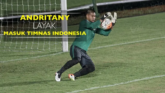 Video statistik kiper Persija Jakarta, Andritany, yang menunjukkan dirinya layak masuk Timnas Indonesia untuk Piala AFF 2016.