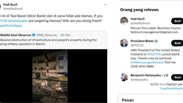 Berbeda dengan Raline Shah, Fedi Nuril Terang-terangan Dukung Palestina