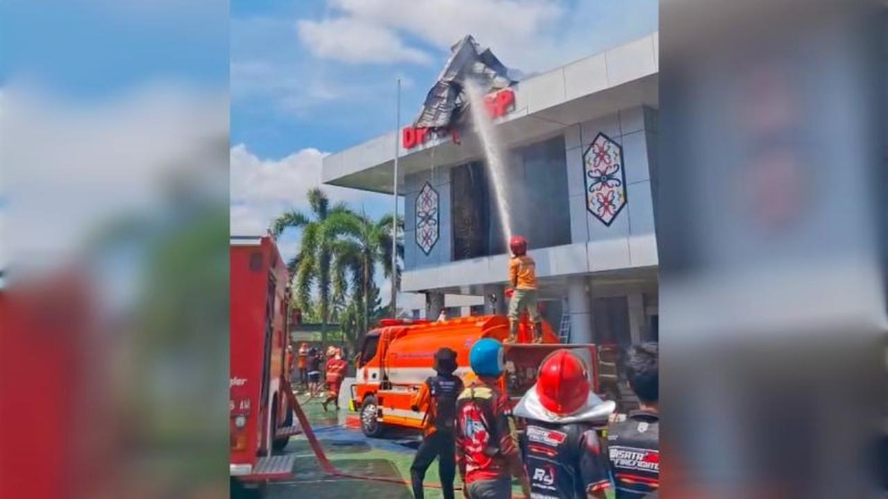 Tragedi Sabtu Siang: Kantor DPMPTSP Kalteng Terbakar Hebat, Begini Kronologinya!